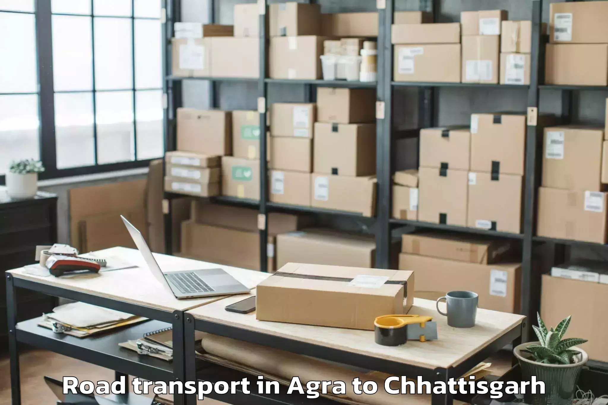 Discover Agra to Op Jindal University Raigarh Road Transport